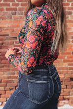 Load image into Gallery viewer, Rose Floral Mesh Long Sleeve