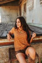 Load image into Gallery viewer, Cutesy in Cowtown Top *Saddle