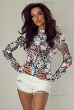 Load image into Gallery viewer, Floral Long Sleeve Mesh