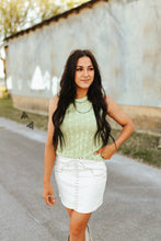 Load image into Gallery viewer, Lady Lace Tank *Sherby Lime