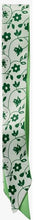 Load image into Gallery viewer, White with Green Floral Twillie