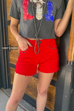 Load image into Gallery viewer, Red Shenandoah Stud Shorts