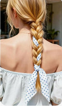 Load image into Gallery viewer, White with Blue Polka Dot Twillie